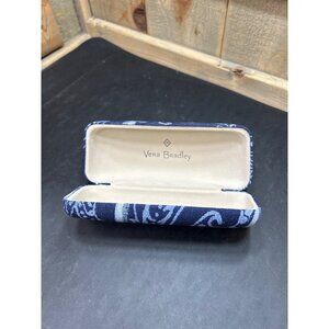 Vera Bradley Blue Paisley Print Hard Eyeglass Case With Soft Interior